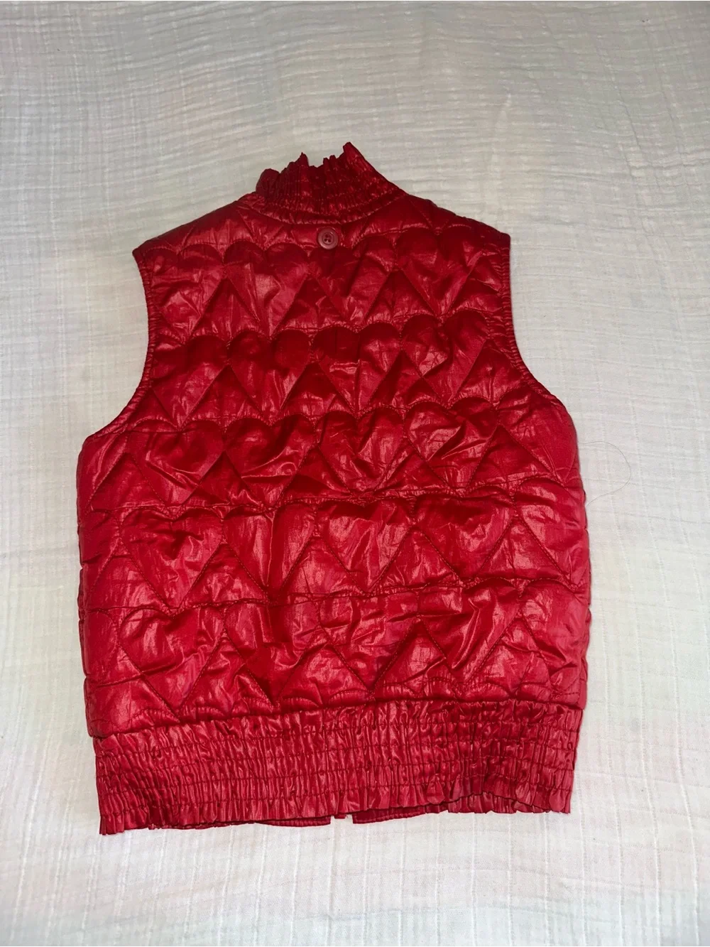 Old Navy Girls Red Quilted Puffer Vest